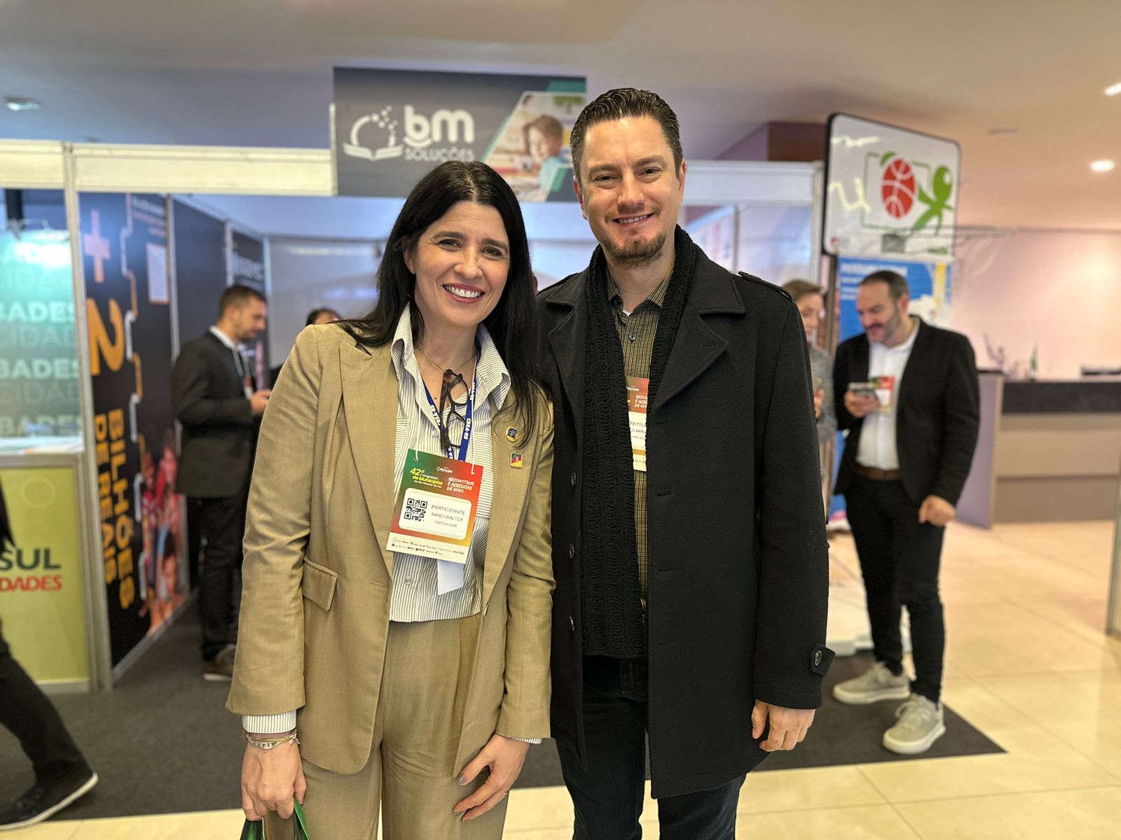 Presidente Nanci e o presidente da Famurs, Marcelo Arruda